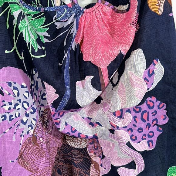 ANTHROPOLOGIE MAEVE CUT-OUT VIBRANT FLORAL MAXI DRESS NWT LARGE - Picture 6 of 8